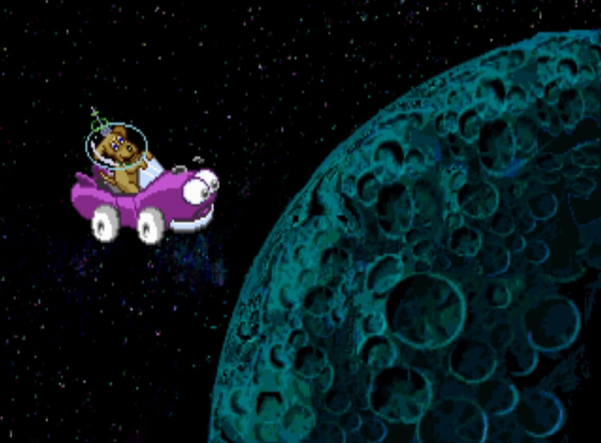 Putt-Putt Goes to the Moon - геймплей игры Windows